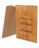 Grawerowane drewniane...