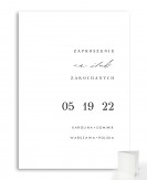 Zaproszenie ślubne w stylu...