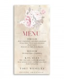 Menu weselne z listą dań -...