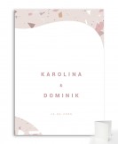 Zaproszenie ślubne składane...