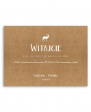 Tablica powitalna dla gości...