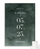 Zaproszenie ślubne składane...