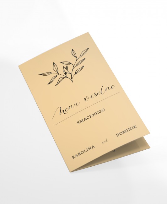 Menu weselne składane...