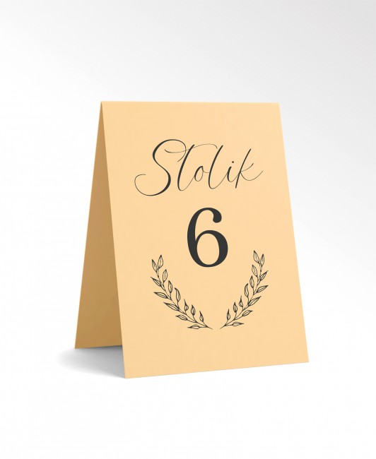 Numer stołu weselny w stylu...