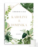 Zaproszenie ślubne składane...