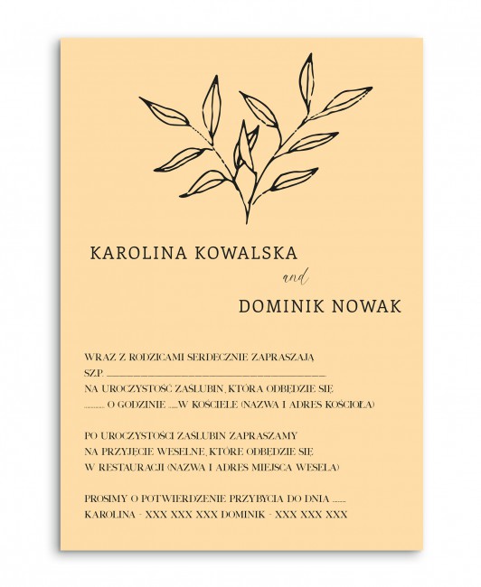 Zaproszenie ślubne...