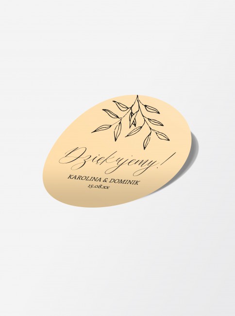 Ślubna naklejka nowoczesna...