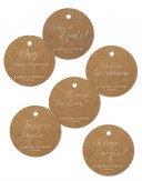 Zawieszki okrągłe kraftowe...