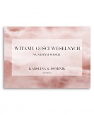 Tablica powitalna dla gości...