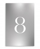 Srebrny numer na stół...