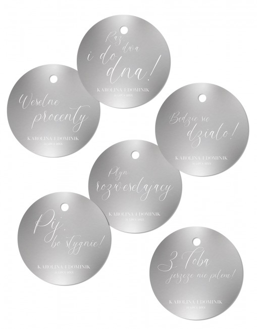 Zestaw okrągłych zawieszek...