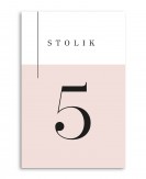 Stojący numerek na stół...