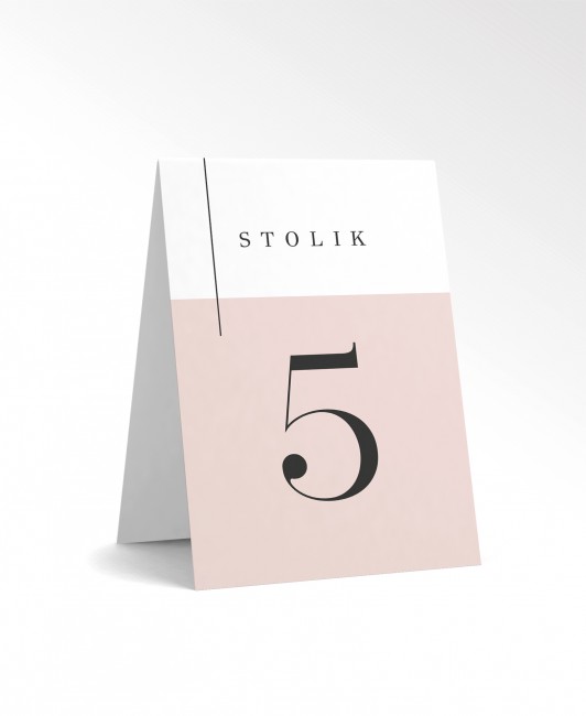 Stojący numerek na stół...