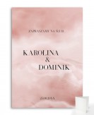 Zaproszenie ślubne składane...