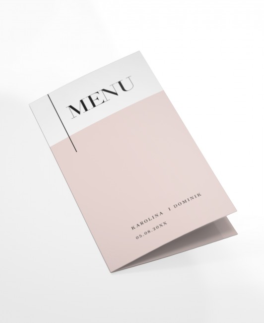 Składana karta dań...