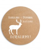 Naklejka kraftowa z motywem...