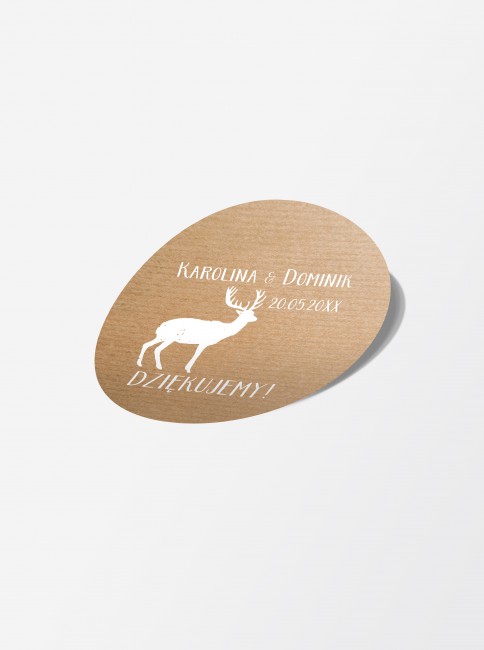 Naklejka kraftowa z motywem...