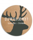 Rustykalna naklejka ślubna...