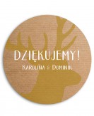 Rustykalna naklejka ślubna...