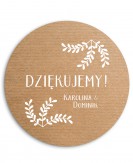 Rustykalna ślubna naklejka...