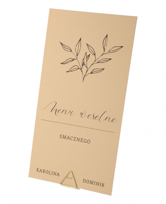 Menu weselne nowoczesne z...