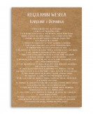 Regulamin weselny...