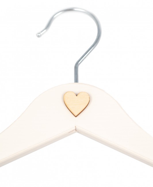 Drewniany wieszak ślubny w...