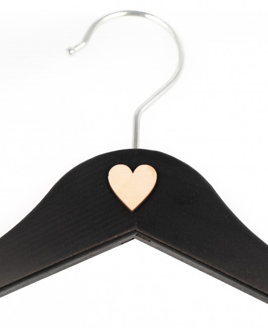 Drewniany wieszak ślubny w...