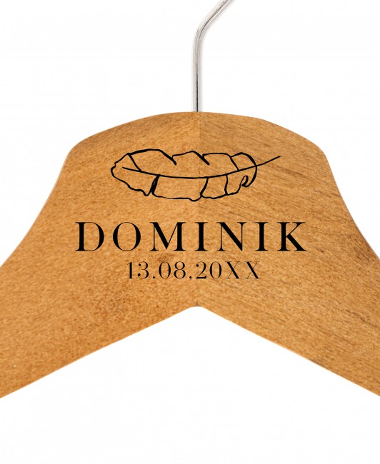 Drewniany brązowy wieszak...