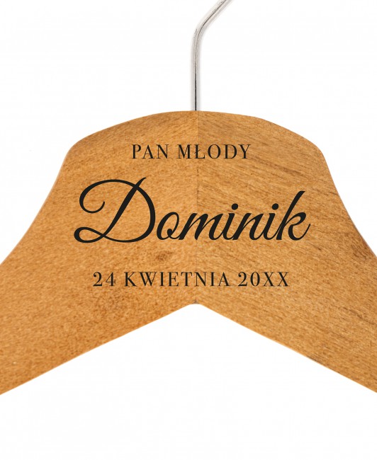 Klasyczny drewniany wieszak...