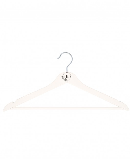 Biały wieszak ślubny z...