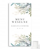 Menu weselne składane z...