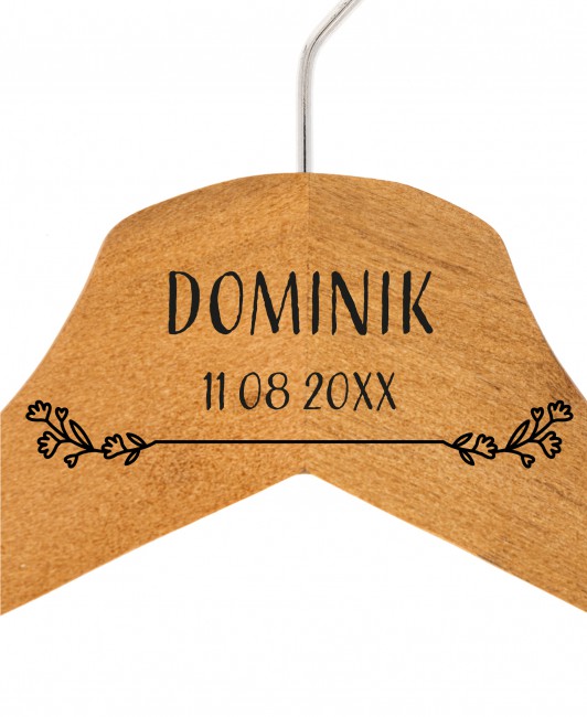 Drewniany wieszak vintage z...