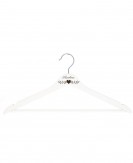 Drewniany biały wieszak dla...