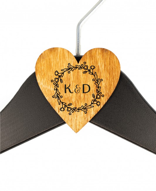 Ślubny wieszak drewniany...