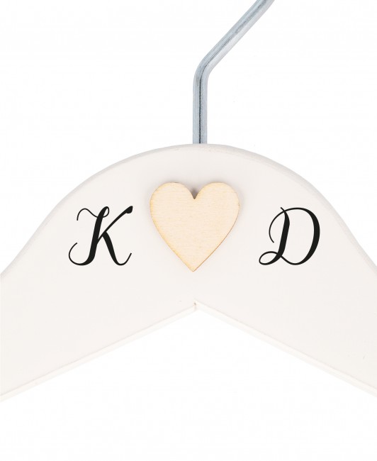 Drewniany wieszak ślubny...