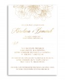 Zaproszenie ślubne złote,...