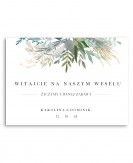 Tablica powitalna dla gości...