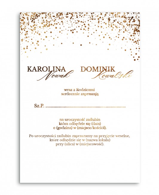 Nowoczesne zaproszenie z...