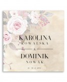 Zaproszenie ślubne z różami...