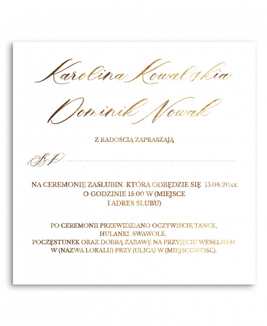 Kwadratowe zaproszenie...