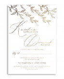 Ślubne zaproszenie ze...