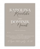 Nowoczesne zaproszenie w...