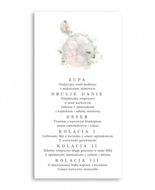 Personalizowana karta dań...