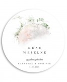 Okrągłe menu weselne w...