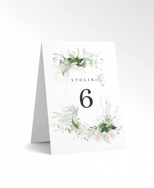 Numer na stolik weselny...