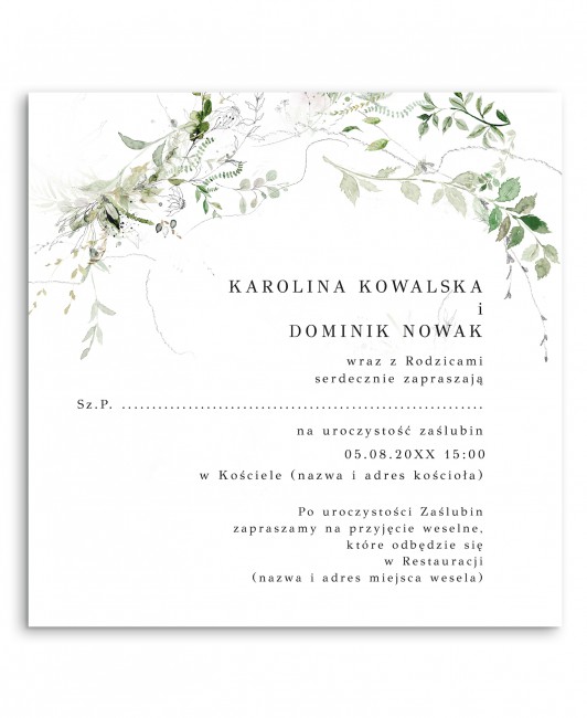 Zaproszenie ślubne...