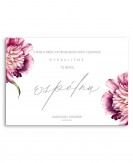 Tablica powitalna z różową...