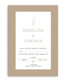 Zaproszenie ślubne w stylu...