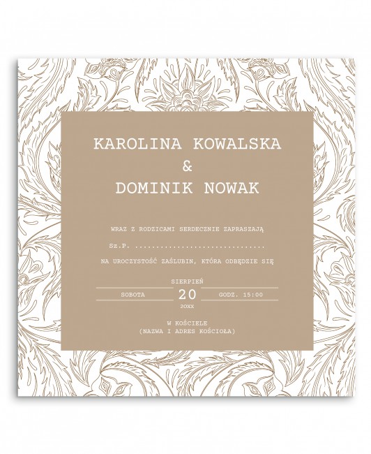 Zaproszenie ślubne...
